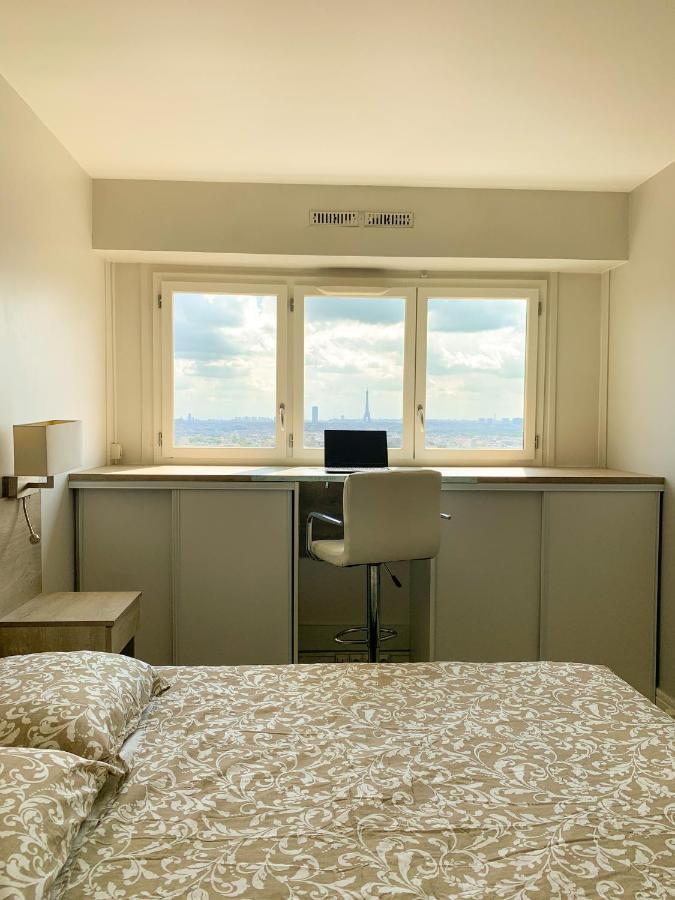 Vue Panoramique Sur Paris : Sublime Appartement Au Centre De Courbevoie Kültér fotó