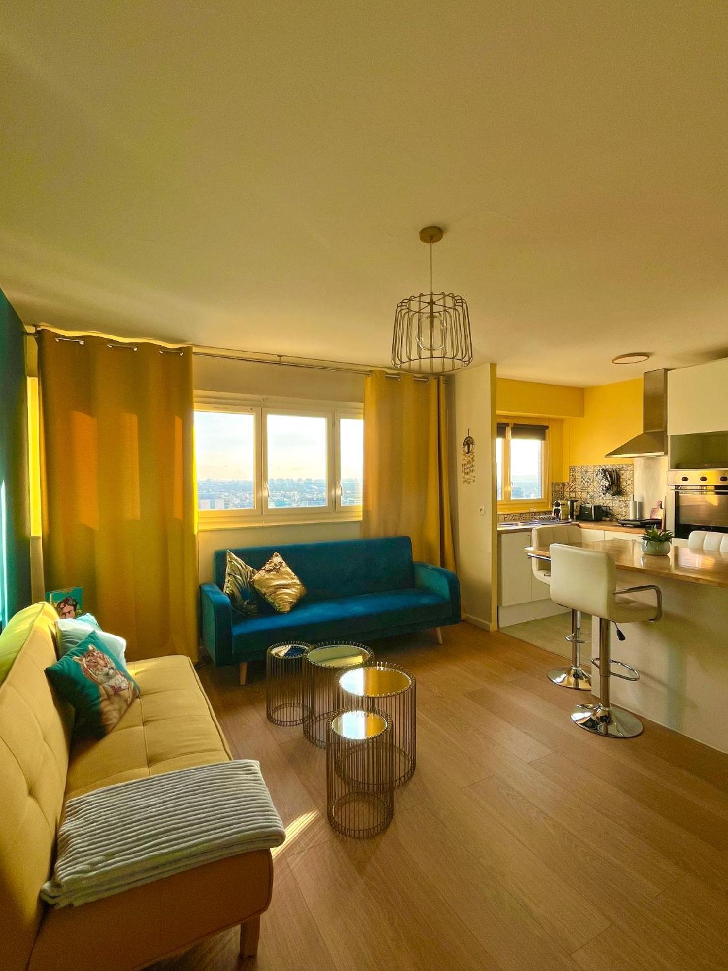 Vue Panoramique Sur Paris : Sublime Appartement Au Centre De Courbevoie Kültér fotó